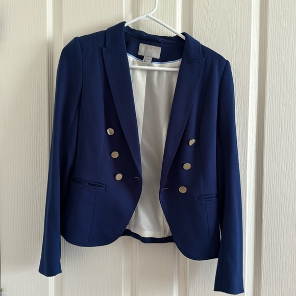 H&M Jackets & Blazers - H&M size 6 Navy Blue women’s blazer